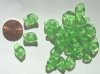 25 14mm Light Green Wavy Leaf